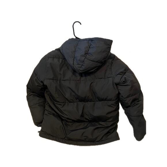 Old Navy Black Hooded Parka Puffy Jacket Mens M - Picture 2 of 3